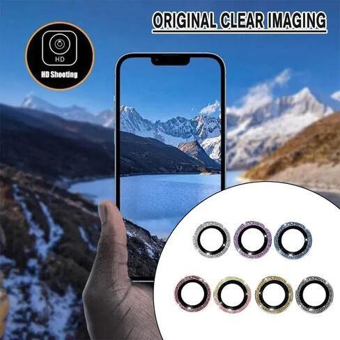 2Pcs Gold Camera Lens Screen Protector for Samsung Galaxy Z Flip 5,Bling Camera Lens Film, Shockproof Metal Ring Cover Film for Samsung Screen Protectors Maintenance, Upkeep and Repairs in Saudi Arabia