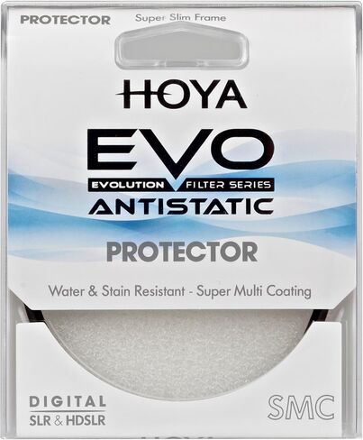 Hoya Evo Antistatic Protector Filter - 40.5mm - Dust/Stain/Water Repellent, Low-Profile Filter Frame in Saudi Arabia
