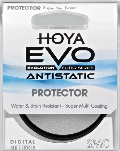 Hoya Evo Antistatic Protector Filter - 40.5mm - Dust/Stain/Water Repellent, Low-Profile Filter Frame in Saudi Arabia
