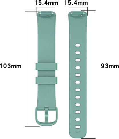 FitTurn [10 Pack] Compatible with Fitbit Inspire 3 bands Replacement Colorful Silicone Wristband Adjustable Accessory Bands Strap for Fitbit Inspire 3 Health & Fitness Tracker Women Men(S & L Size selection) in Saudi Arabia