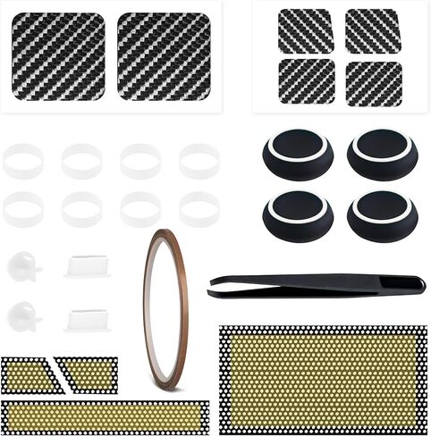 YIMATEECO Joystick Protectors, 10M Joystick Protector Ring Sticker Compatible with Steam Deck, PS Portal, PS5, PS4, Xbox, Legion Go, Switch Pro Game Controller Joystick Protective Tape (10M, Black) in Saudi Arabia
