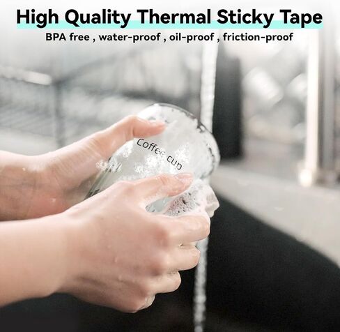 Label Maker Tape 0.55" x 13.7ft, Self-Adhesive Continuous Sticker Thermal Paper, Compatible with L1 D30 D110 E10 P21 Label Maker Machine for Home School Office, 1 Roll, Blue in Saudi Arabia
