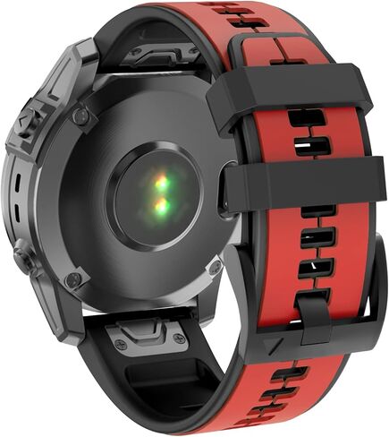 متوافق مع Garmin Fenix ​​5x Band، حزام سيليكون سريع التركيب 26 مم لـ Fenix ​​5X Plus، Fenix ​​6X، Fenix ​​6X Pro، Fenix ​​7X، Fenix ​​3 Smartwatch in Kuwait