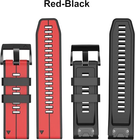 متوافق مع Garmin Fenix ​​5x Band، حزام سيليكون سريع التركيب 26 مم لـ Fenix ​​5X Plus، Fenix ​​6X، Fenix ​​6X Pro، Fenix ​​7X، Fenix ​​3 Smartwatch in Kuwait
