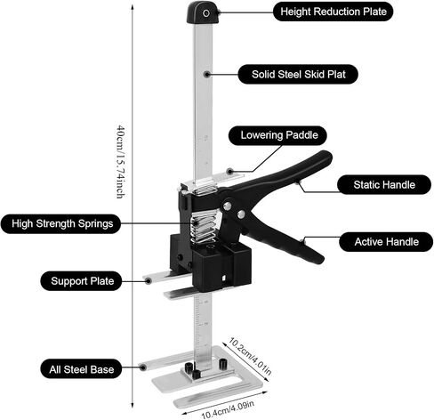 2 Pcs Adjustment Labor Saving Handle, Handle Tool Lift, Furniture Jack, Multi-Function Height Adjustment Lifting Device, Door Panel Lifting Cabinet Jack Board Lifter (2) in Saudi Arabia