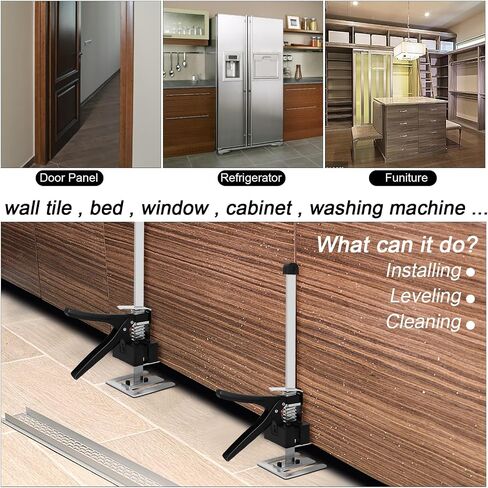 2 Pcs Adjustment Labor Saving Handle, Handle Tool Lift, Furniture Jack, Multi-Function Height Adjustment Lifting Device, Door Panel Lifting Cabinet Jack Board Lifter (2) in Saudi Arabia