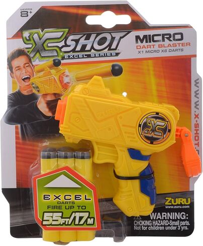 مسدس رمي السهام إكس شوت إكسيل مايكرو فوم (8 سهام) من زورو in Kuwait