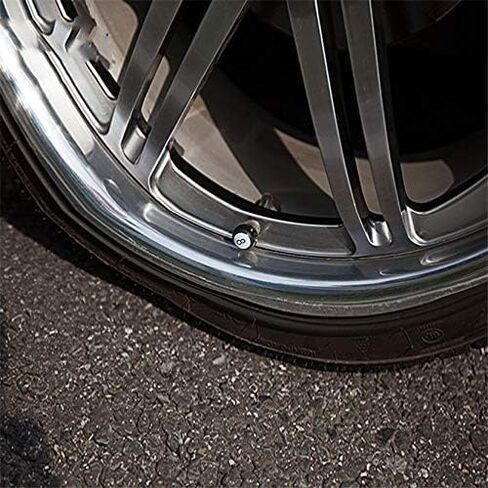 4pcs/Set Car Wheel Tire Valve Caps Car Moto Bicycle Tyre Air Caps Black 8 Ball Leakproof Air Tire Valve Stem Caps Car Decoration in Saudi Arabia