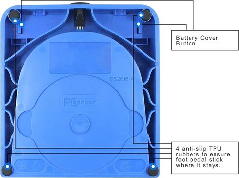 دواسة القدم اللاسلكية القابلة للبرمجة لوحة المفاتيح مفتاح القدم الماوس اختصار المفتاح الساخن للكمبيوتر اللوحي الكمبيوتر المحمول لعبة فيديو (يأتي مع دواسة التبديل المعدنية) in Kuwait