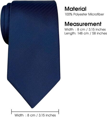 Retreez Micro Herringbone Striped Woven Microfiber Men's Tie in Saudi Arabia