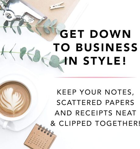 Graphique Blossom Clipboard, Highly-Durable and Sturdy Re-Useable Board with Polka Dot Design, Includes Matching 80 Page Floral Notepad, 6" x 10" x 0.75" in Saudi Arabia