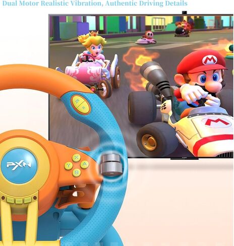 PXN V3PRO PC Racing Steering Wheel USB Simulator Race Gaming Steering Wheel | PC Racing Wheel with Pedals, Car Driving PC Steering Wheel for Windows PC/PS3/PS4/Nintendo Switch/Xbox One/Xbox Series X/S in Kuwait