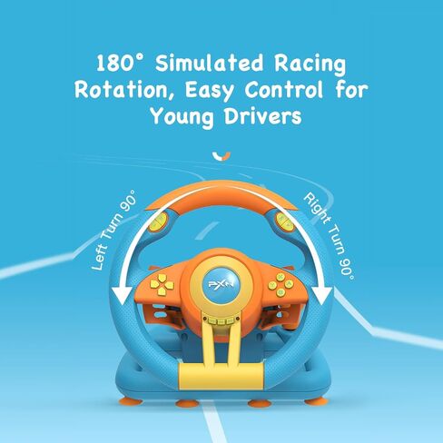 PXN V3PRO PC Racing Steering Wheel USB Simulator Race Gaming Steering Wheel | PC Racing Wheel with Pedals, Car Driving PC Steering Wheel for Windows PC/PS3/PS4/Nintendo Switch/Xbox One/Xbox Series X/S in Kuwait