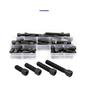 LBY 20pcs 5/16-18 × (3/4-1-3/4) Socket Head Cap Screws, 4 Sizes Socket Head Screws Assortment Kit, 12.9 Grade Alloy Steel (Black)