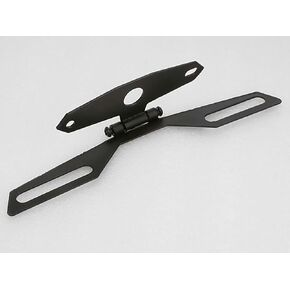 Universal Mini License Plate Tail Brake Light Tag Holder Folding Bracket Mount for Motorcycle Suzuki Kawasaki Ducati Honda Chopper Bobber Racer Cruiser Dirt Sports ATV 4x4 Off Road Street Bikes
