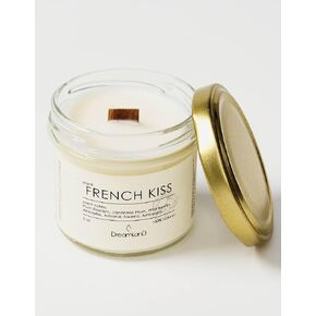 Scented Jar Candle - Crackling Wooden Wick Candles - Handcrafted Candle with Natural Soy Wax and Essential Oil - Strong Scented Candle Gift - Coconut Aromatherapy Candles for Home Decor (I'm Yours)