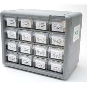 مجموعة المقاومات المعبأة مسبقًا من NTE Electronics RK-06، 5 وات، 0.10 أوم إلى 10 كيلو أوم، تحتوي على 2 من كل مقاومة in Kuwait