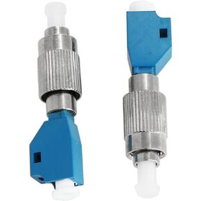 2pcs Visual Fault Locator Fiber Adapter LC Female to FC Male Hybrid Converter Adapter Fiber Optical Power Meter Coupler Fiber Optic Connector