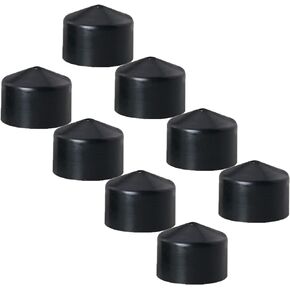 8PCS Black Quad Skateboard Shock Mount Kit Longboard Deck Edge Protector Skateboard Deck Guard Protector Skateboard Guard Replacement Pivot Cup