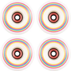 Lollipop Boardwalk 76A 70mm Longboard Wheels, 4-Pack (w/Bearings, Spacers and Washers)