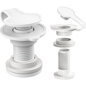 Cooler Drain Plug Kit Replacement for Coleman Xtreme Coolers 50qt 58qt 82qt Ice Box Drain Plug, Rubbermaid Drain Plug Assembly with 1.5" Shaft Length - 2 Pack