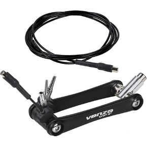 VENZO Bike Bicycle Road Mountain MTB Internal Inner Brake Shifter Cable Wire Hydraulic Hose Di2 E-tube Routing Tool Kit compatible with Shimano and Sram