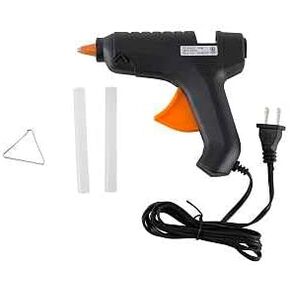 Edward Tools Full Size Hot Glue Gun Kit and Sticks Set - Glue Sticks - Bonds in 60 Seconds - For Crafts, Kids, Fabric, Home Repairs, Art - Safety Stand and Switch