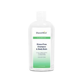 DawnMist Rinse Free Shampoo and Body Bath 8 oz (Box of 12)