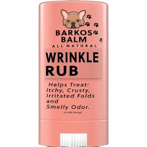 Wrinkle Rub | Bulldog, French Bulldog, Pug, English Bulldog | Cleans & Soothes Wrinkles, Folds, Tear Stain, Tail Pockets & Paws, Anti-Itch Paste Wipes