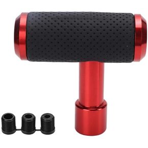 Car Shift Knob, Car Shift Gear Knob T Shaped Universal Manual/Automatic Gear Shifter Knob Replacement Part (Red)