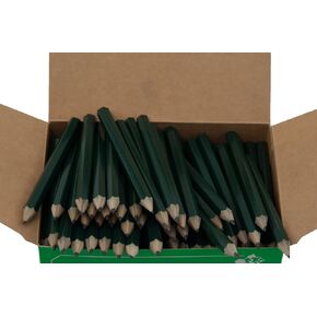 Half Pencils Sharpened Hex (No Eraser) (Golf Pencils, Pew Pencil, Score Pencil, Short Pencil) (Golf Green)(Bulk Box of 288)