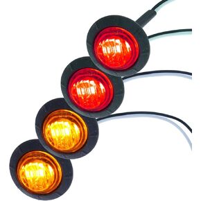 MCSADVENTURES Universal UTV ATV DIY Street Legal Kit نظام إشارة الانعطاف مع قرن (LED مستدير، مفتاح تبديل)، in Kuwait