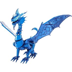 Fascinations Metal Earth Premium Series Blue Dragon 3D Metal Model Kit