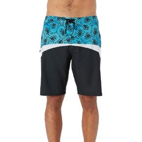 O'NEILL Men's 20 Inch Geo Print Boardshorts - Water Resistant Swim Trunks for Men with Quick Dry Stretch Fabric and Pockets