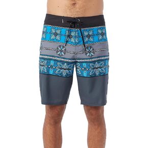 O'NEILL Men's 20 Inch Geo Print Boardshorts - Water Resistant Swim Trunks for Men with Quick Dry Stretch Fabric and Pockets