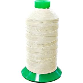 KCHEX Natural/White UVR Bonded Polyester Upholstery Thread T-90 Outdoor/Awning/Marine