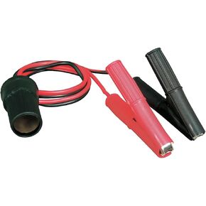 Roadpro RPPSAPS 12V Battery Clip-On and Cigarette Lighter Adapter