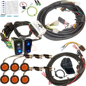 MCSADVENTURES Street Legal Vertical Rocker Switch Turn Signal Horn Kit For 2018+ Polaris Ranger 1000 XP, Single Cab, 2 Seat, Crew Cab, 4, 6 Seater