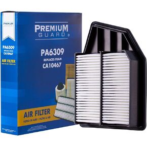 HIGHFLOW PA6309X, High Performance, Pre-Oiled Disposable Engine Air Filter | Fits 2012-08 Honda Accord, 2015-12 Crosstour