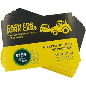 Better Me We Buy Junk Cars Prank Cards - Funny Gifts Practical Jokes Prank Kit, Parking Lot Windshield Prank, Pack of 20 Cards