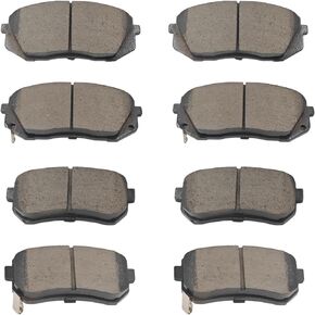 Ceramic Front Rear Brake Pads D1295,D1157 Compatible with 2010-2017 Hyundai Tucson,2011-2016 Kia Sportage,2014 Kia Cadenza