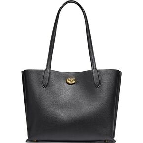 Coach Womens Polished Pebble Leather Willow Tote