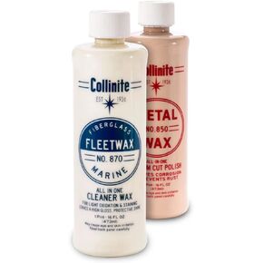 COLLINITE 870 One Step Fiberglass and 850 Metal Polish Combo