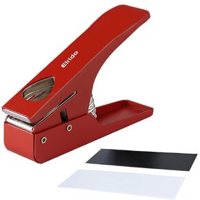 DIY Guitar Picks Maker Guitar Pick Punch Make Your Endless Guitar Picks, With Leather Key Chain Picks Holder and 2 Pick Strips Sheet - Guitar Picks Puncher Tool Kit Gift for Guitarist (Black)
