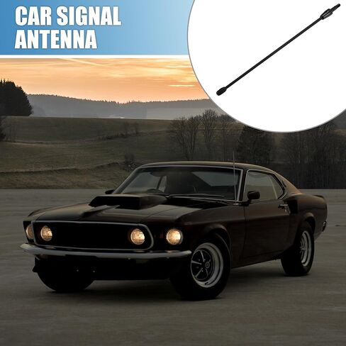 Car Radio Antenna 9 Inch AM FM Signal Antenna Short Aerial Antenna for Ford for Mustang 1979-2009 Black in Saudi Arabia