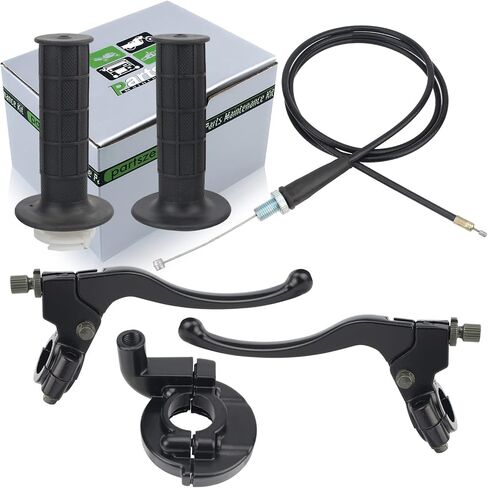 Twist Handlebar Grip 7/8" Throttle Cable Clutch Brake Lever for Honda Mini Baja Mb165 Mb200 5.5/6.5hp Doodlebug Bike 50cc 90cc 110cc 125cc 140cc 150cc 196cc 200cc 250cc in Saudi Arabia