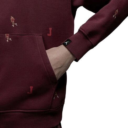 Jordan Men's Essentials Graphic Fleece Hoodie Pullover DV9392 in Saudi Arabia