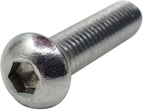 M6-1 x 45mm Button Head Socket Cap Bolts Screws, 304 Stainless Steel 18-8, Allen Hex Drive, Full Thread, Bright Finish, Machine Hexagon Screw Drive 30PCS (M6x45) in Saudi Arabia