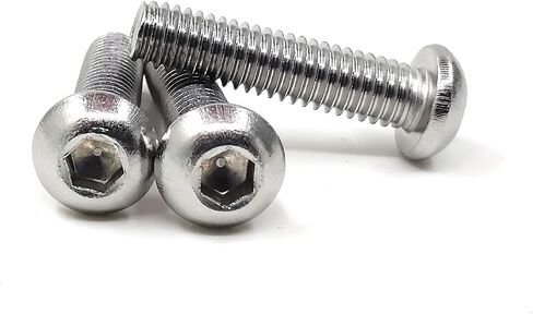 M6-1 x 45mm Button Head Socket Cap Bolts Screws, 304 Stainless Steel 18-8, Allen Hex Drive, Full Thread, Bright Finish, Machine Hexagon Screw Drive 30PCS (M6x45) in Saudi Arabia