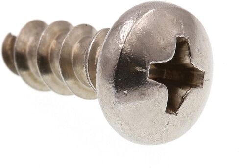 Prime-Line 9020137 Sheet Metal Screw, Self-Tapping, Pan Head Phillips, #10 X 1/2 in, Grade 18-8 Stainless Steel, Pack of 25 in Saudi Arabia